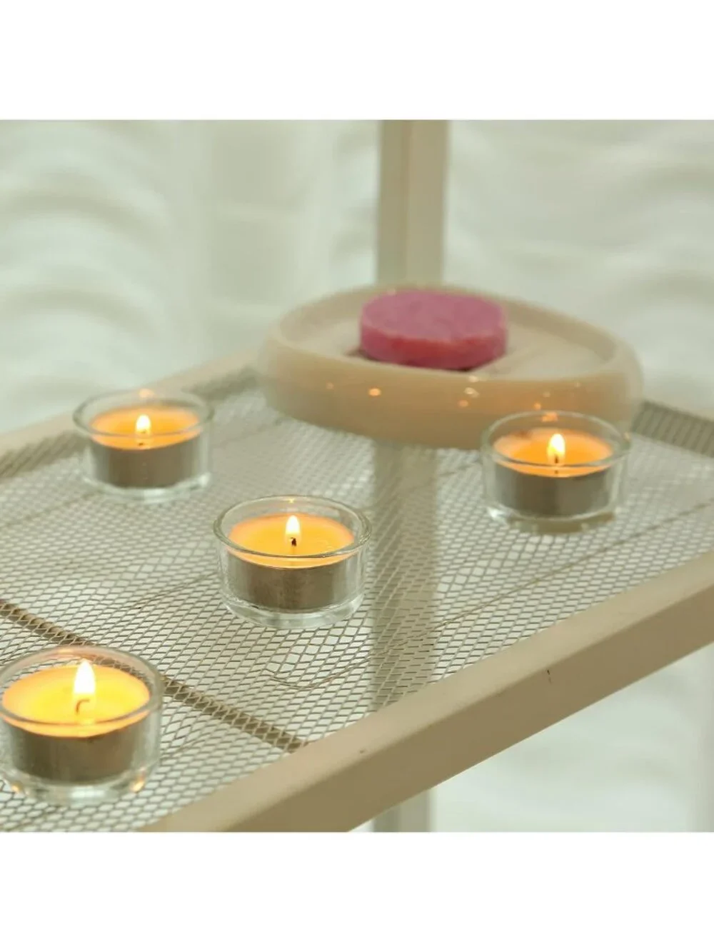 30 PCS Clear Glass Tealight Candle Holders for Weddings & Parties, 1.5